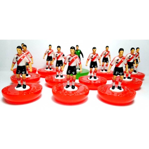 Subbuteo Andrew Table Soccer River Plate 1985-86 Copa Libertadores Winners on Classic Hasbro bases